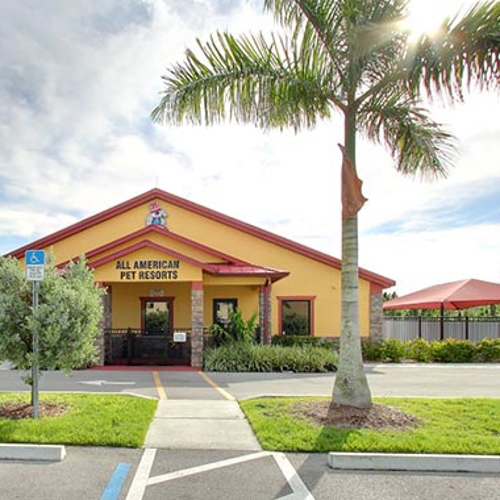 The exterior of All American Pet Resorts Fort Myers
